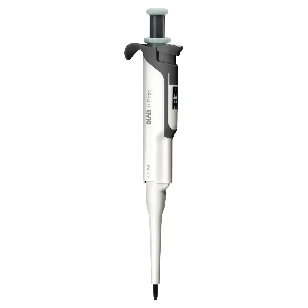 HiPette Single Channel Manual Pipette 0.5-10uL (Light Grey)