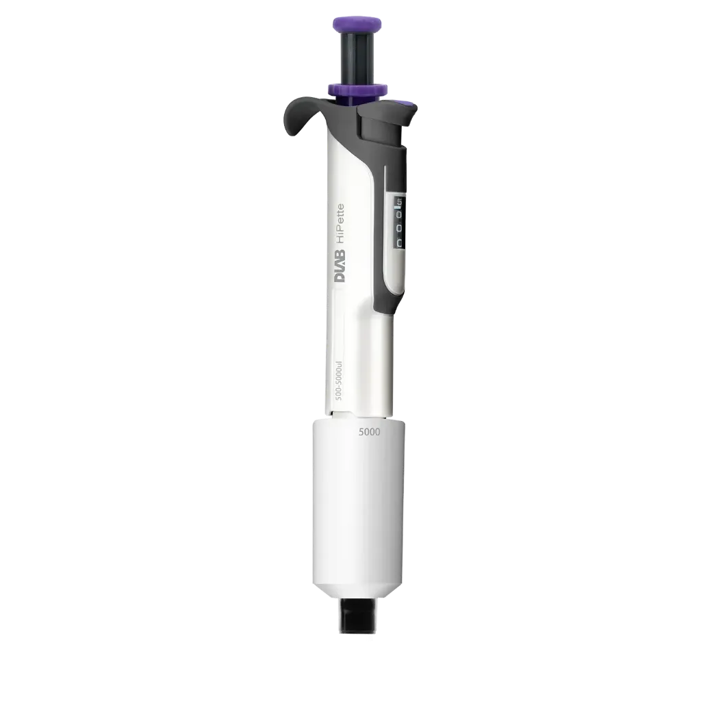 HiPette Single Channel Manual Pipette 500-5000uL (Purple)